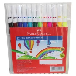 Faber-Castell 12 Fibre-Tip Colour Markers